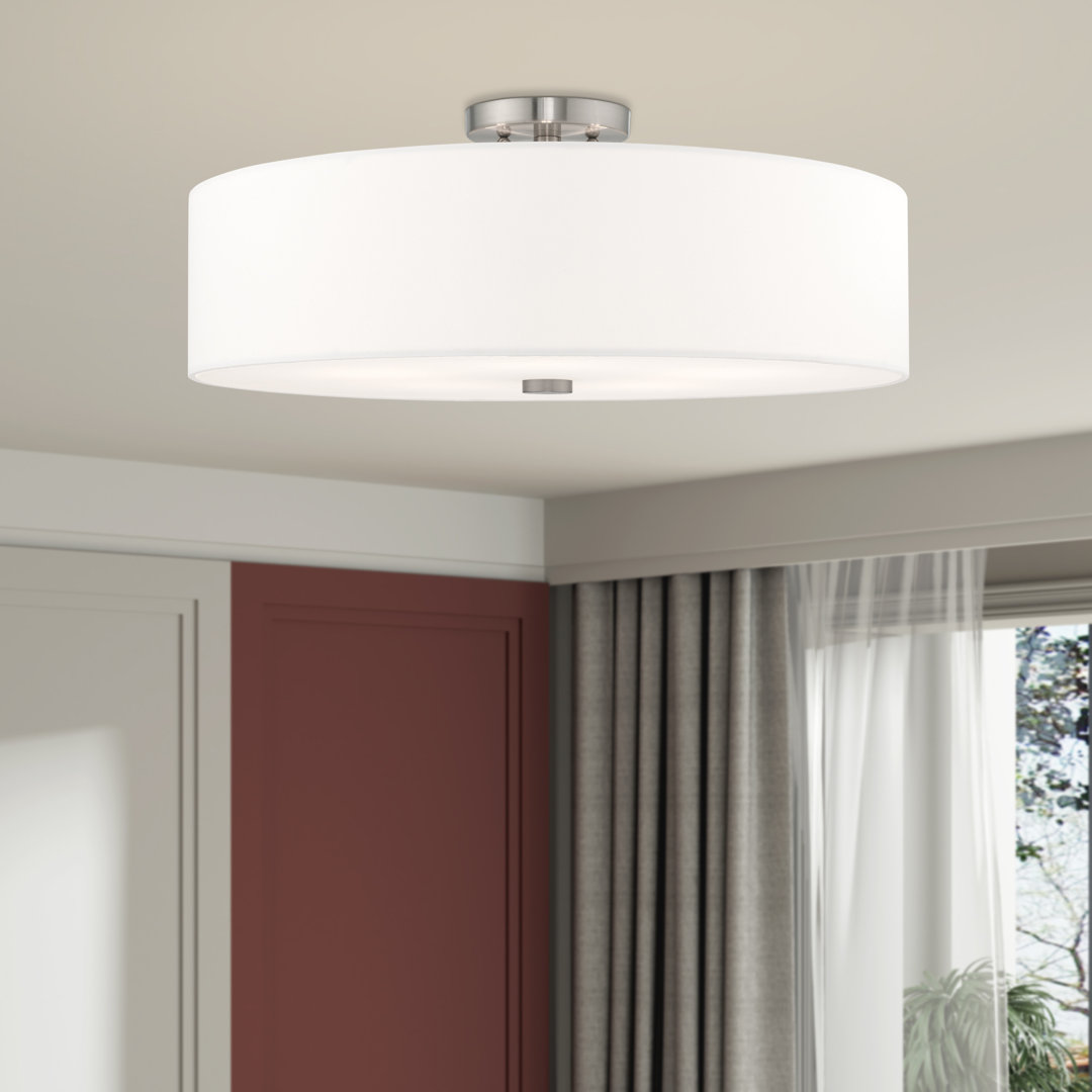 Flaire 5-Light 22" Semi Flush Mount
